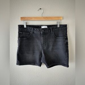 ASOS Design Black Denim Stretch Shorts Size 34